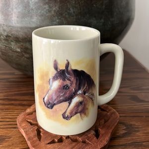 VINTAGE Otagiri Western Equestrian Horse Mug
